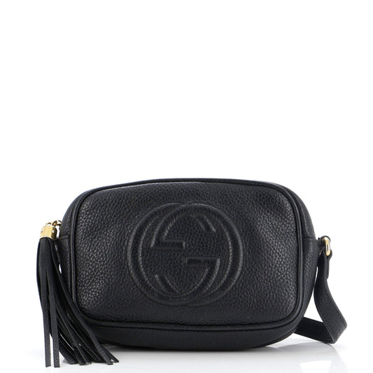 Luxury Gucci Trending 2025 Soho Disco Crossbody Bag Leather Mini
