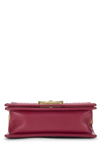 Chanel,  Pink Quilted Lambskin Chain Around Boy Bag Small, Pink