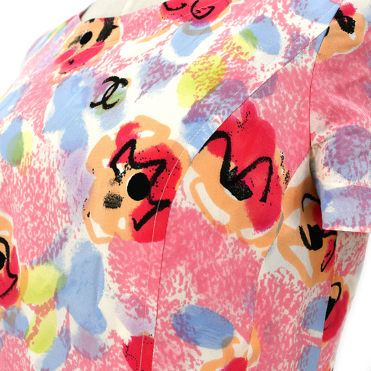 Luxury Chanel 1997 Spring CC floral-print dress #38