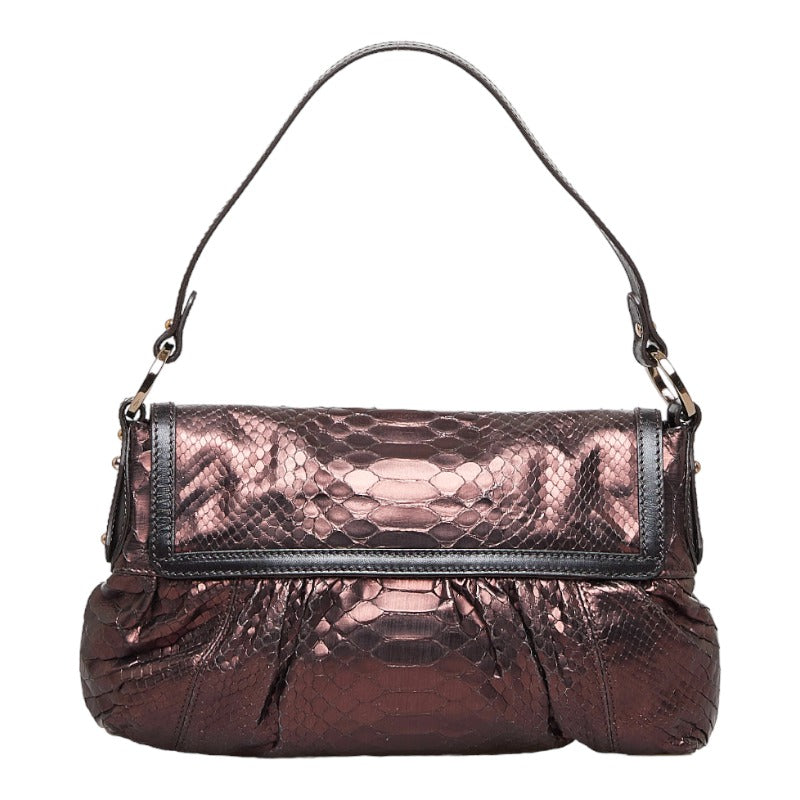 Luxury FendiMetallic Embossed Chef Bag - '10s