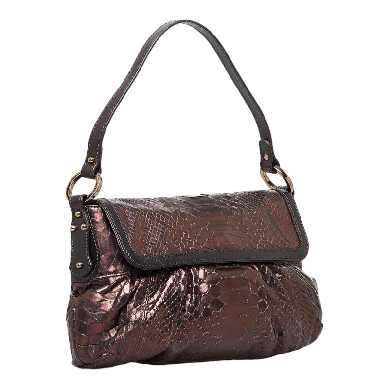 Luxury FendiMetallic Embossed Chef Bag - '10s