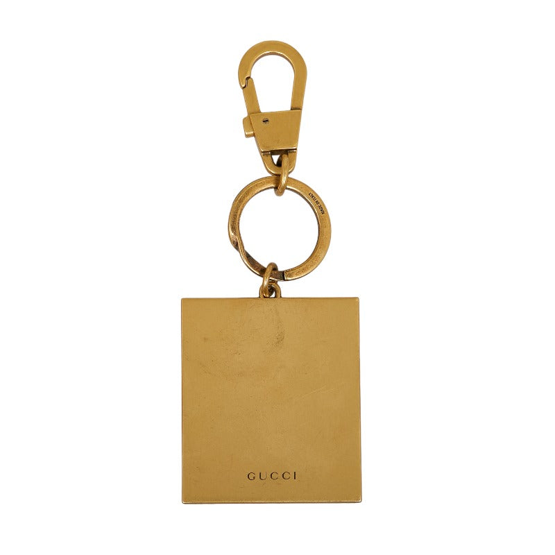 Luxury Gucci Trending 2025 Vintage Label Metal Keychain Keyring Bag Charm