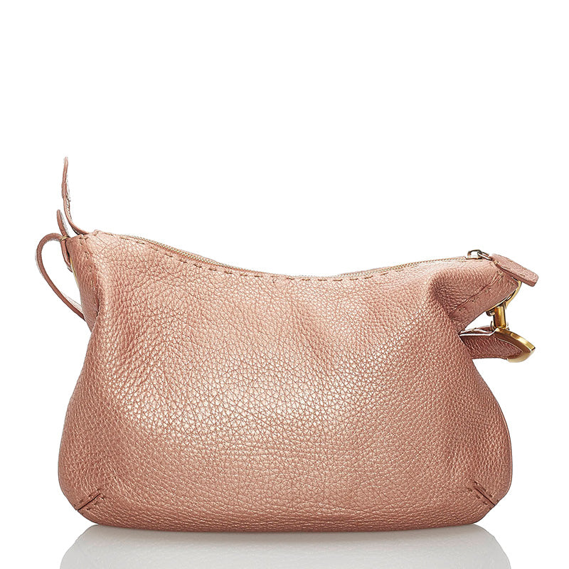 Luxury Fendi Selleria Leather Crossbody Bag - '10s
