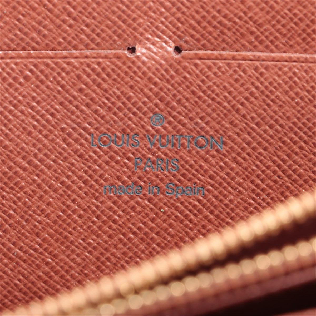 Louis Vuitton Monogram  Wallet M60017 Brown Round Zip Wallet
