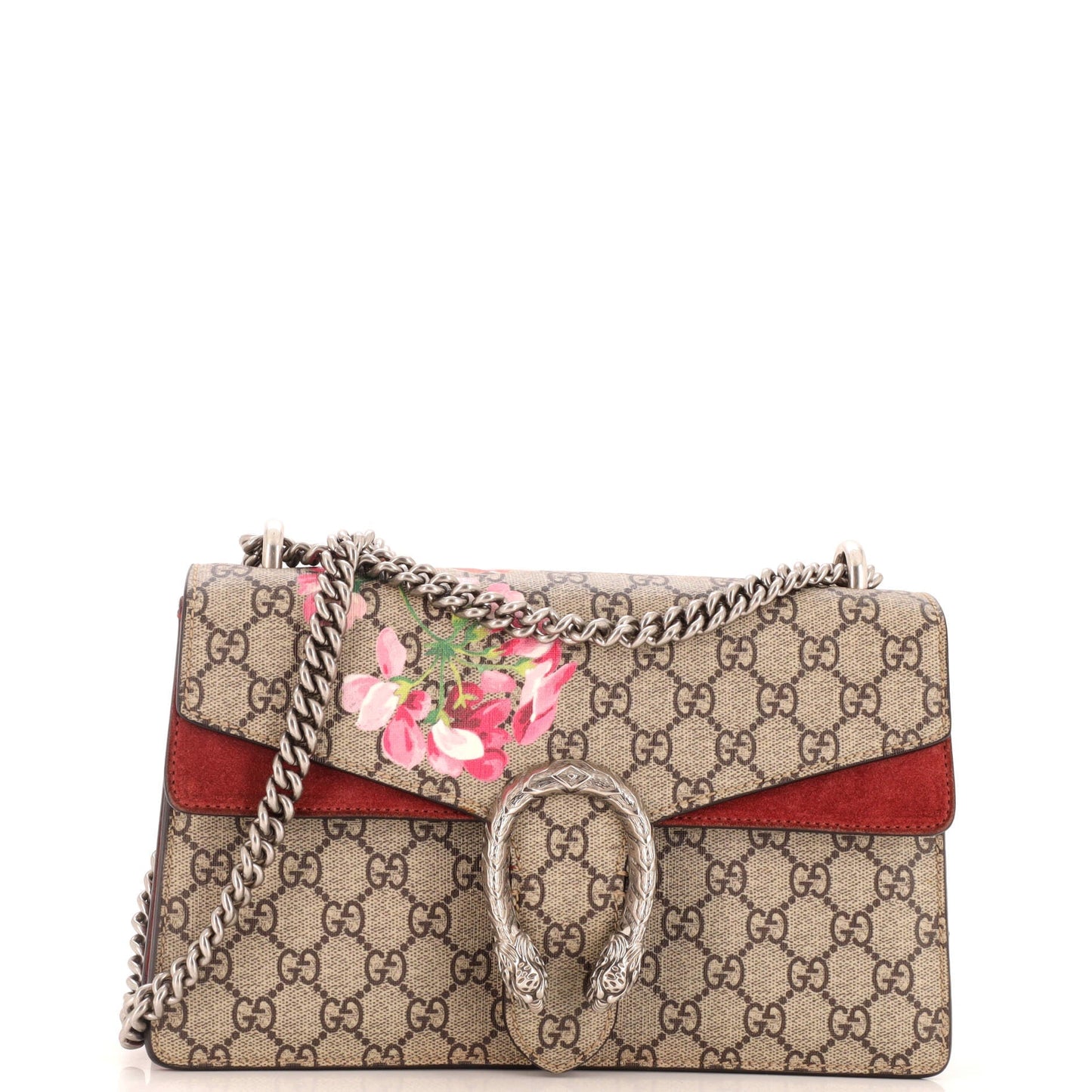 Luxury Gucci Trending 2025 Dionysus Bag Blooms Print GG Coated Canvas Small