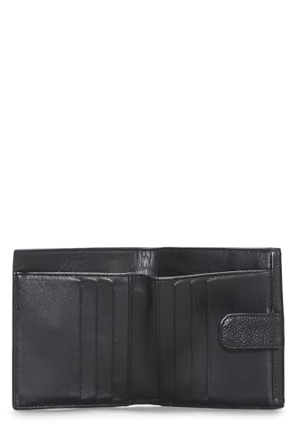 Chanel,  Black Caviar Timeless 'CC' Compact Wallet, Black