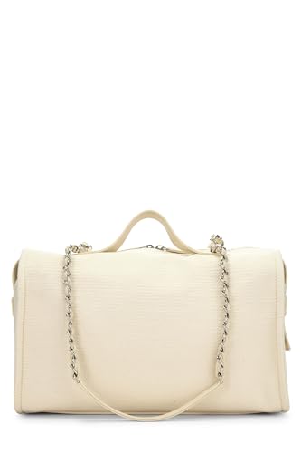 Chanel,  Beige Canvas Deauville Boston, Beige