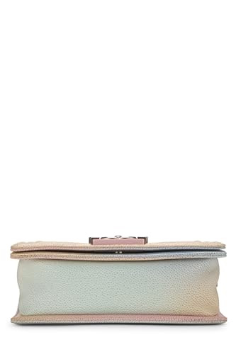 Chanel,  Rainbow Quilted Caviar Boy Bag Small, Pink