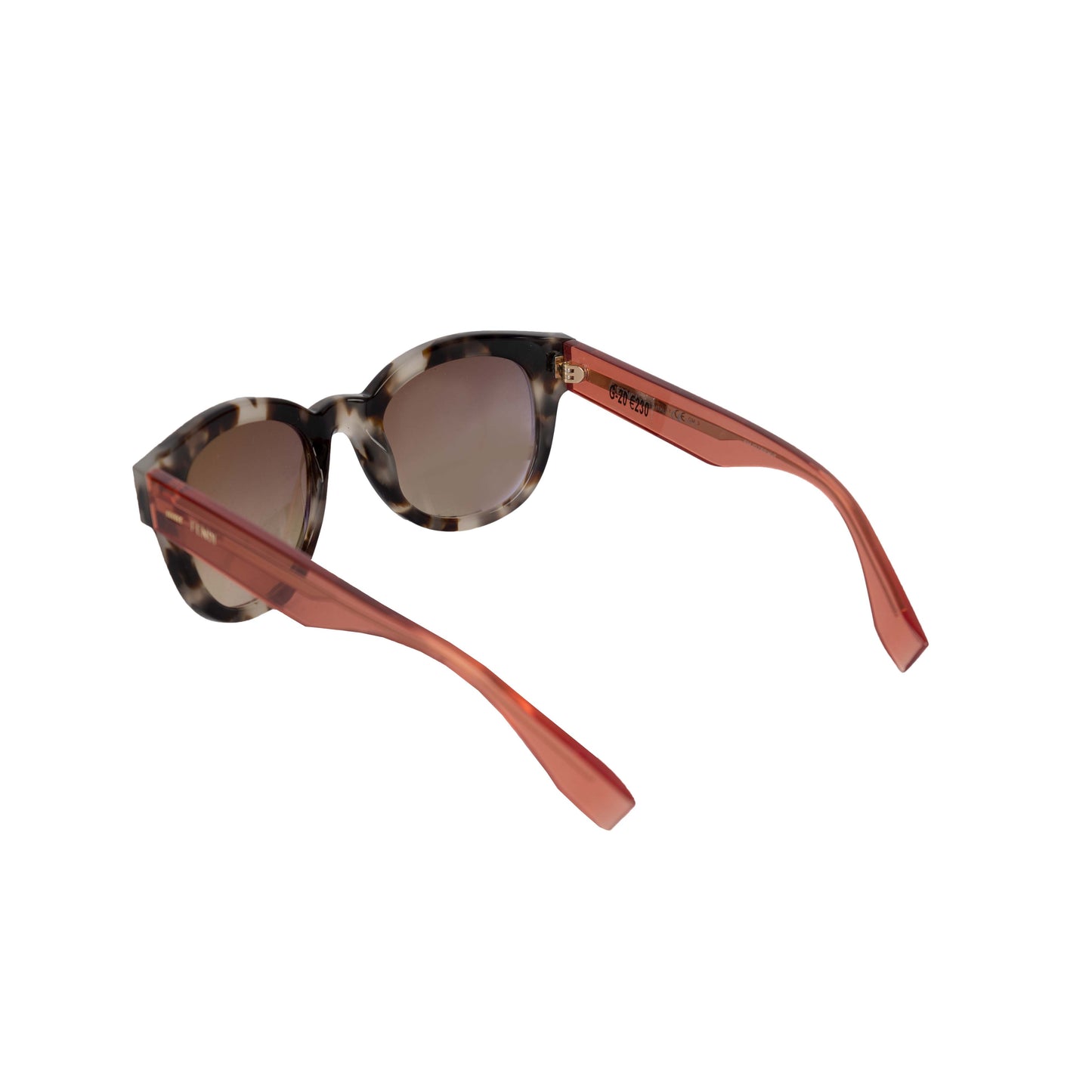 Luxury Fendi Acetate and Tortoiseshell Colorblock Sunglasses - '10s
