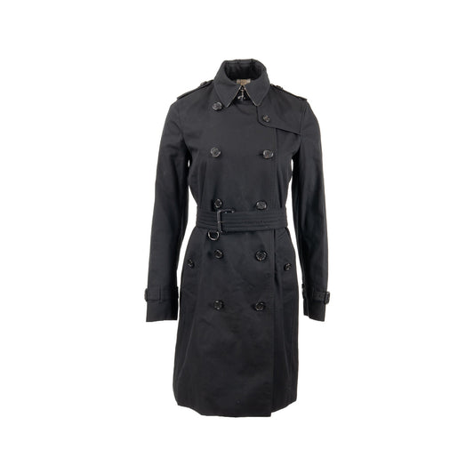 Burberry size UK8 kensington long trench coat black