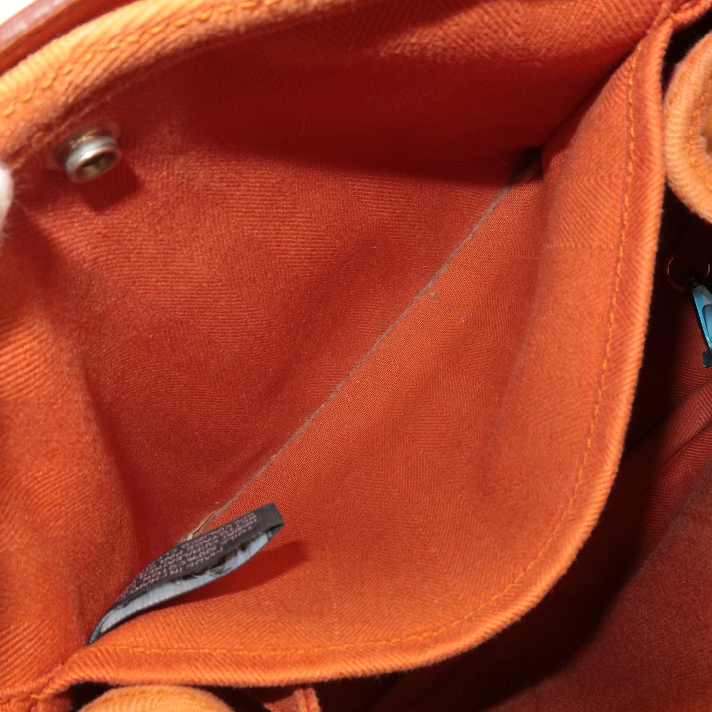Luxury Hermes Toile Chevrons Leather Valparaiso PM Bag I Stamp Orange