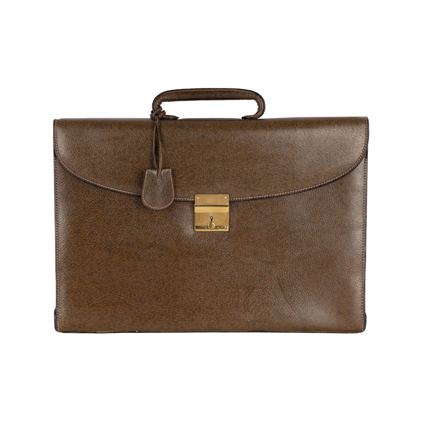 Luxury Gucci Trending 2025 Vintage Leather Briefcase - '90s