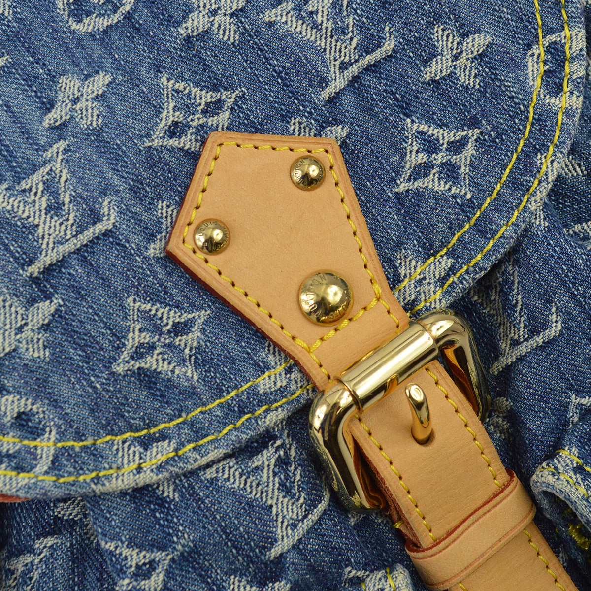 Louis Vuitton 2006 Sac a Dos GM Monogram Denim Blue M95056