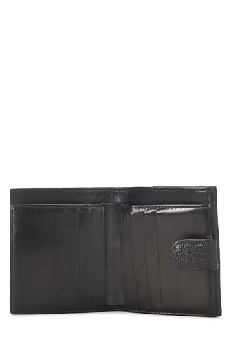 Chanel,  Black Caviar Timeless 'CC' Compact Wallet, Black