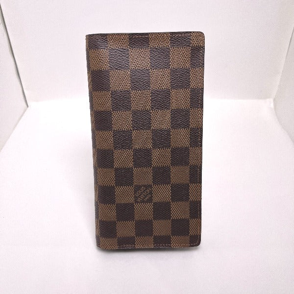 LOUIS VUITTON Bifold Wallet N60017 Damier canvas Brown Wallet with card pocket Damier Portefeuille Blaza mens()