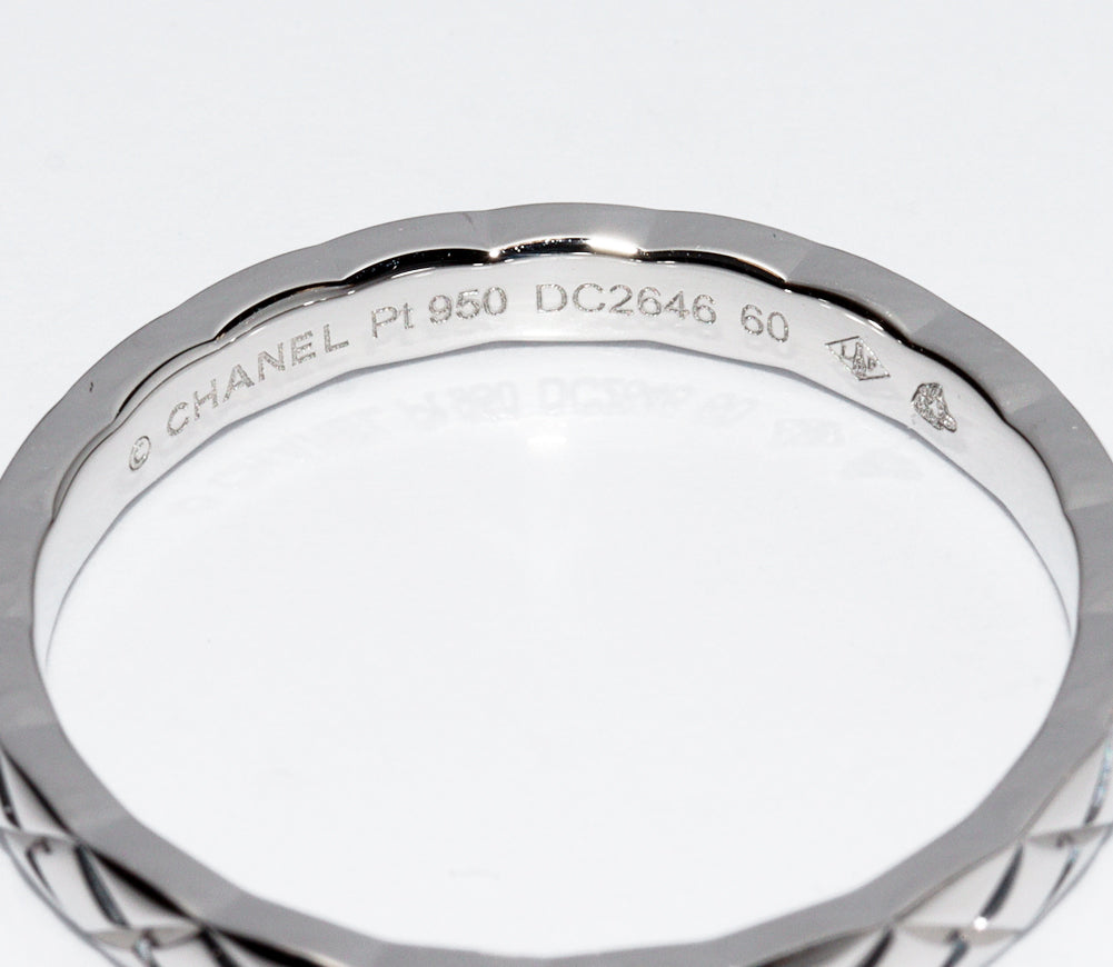 Chanel Pt950 Coco Crush Small Model Wedding Ring J11117