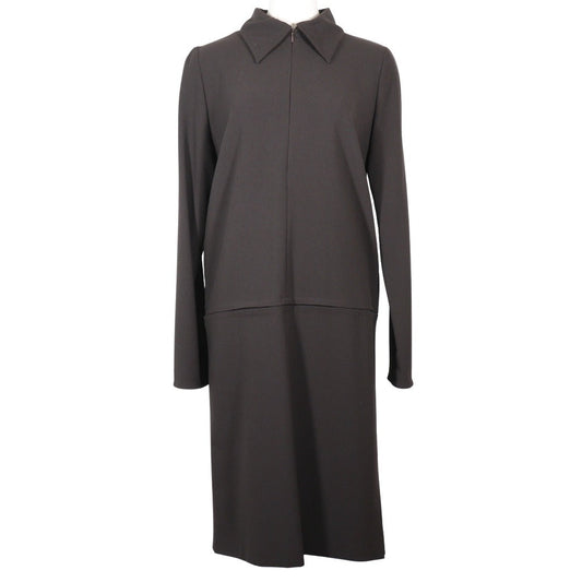 Luxury Gucci Trending 2025 Wool Spandex Dress Brown