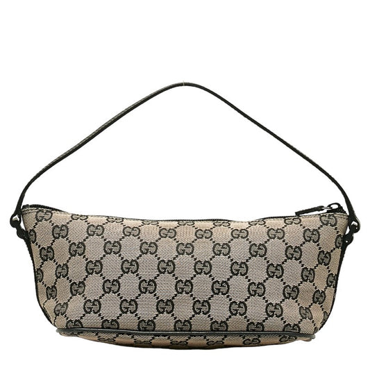 Luxury Gucci Trending 2025 Boat Handbag in Monogram Canvas Leather Black
