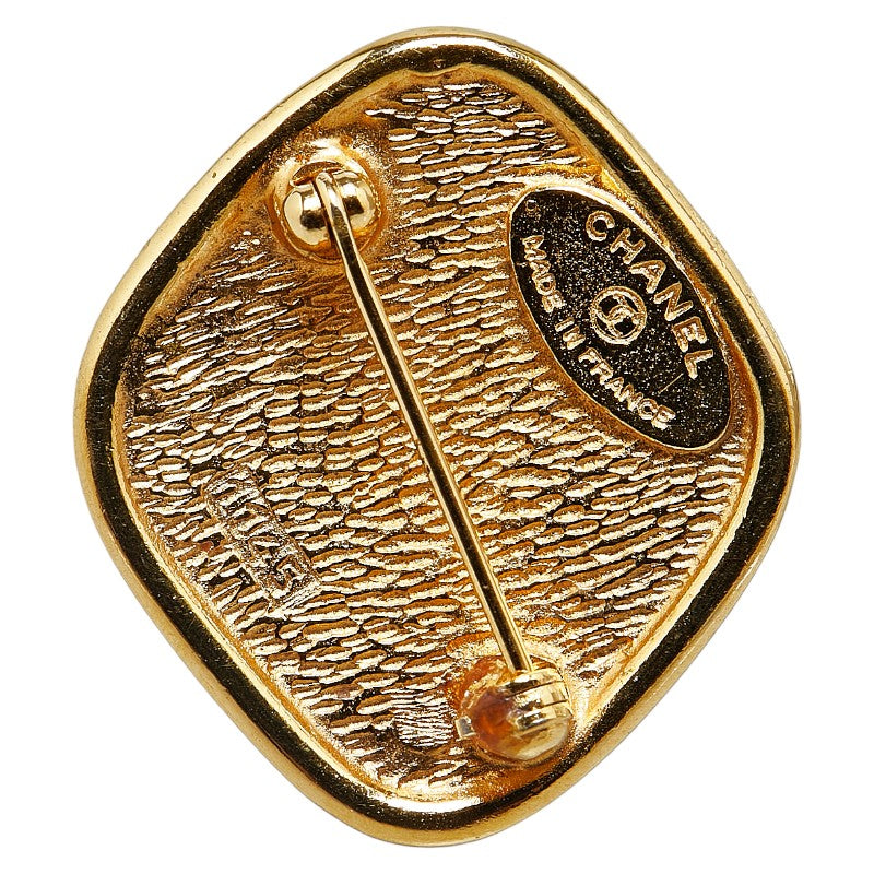 Chanel Coco Mark Brooch Gold Plated
