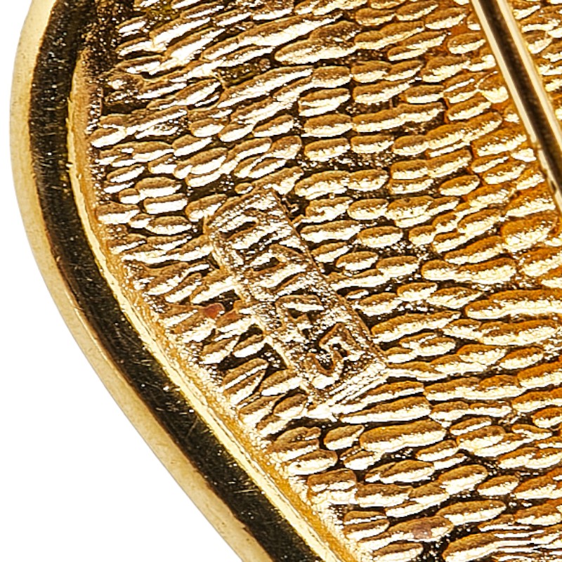 Chanel Coco Mark Brooch Gold Plated