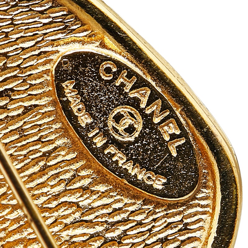 Chanel Coco Mark Brooch Gold Plated