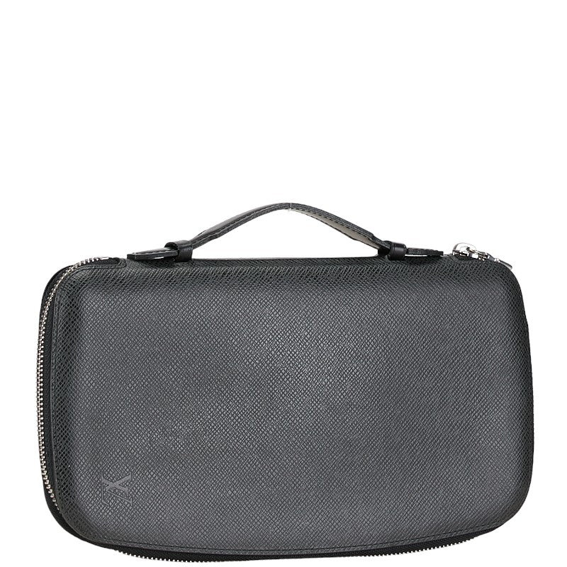 Louis Vuitton Taiga Leather Organizer Atoll NM Long Wallet M30652 Black