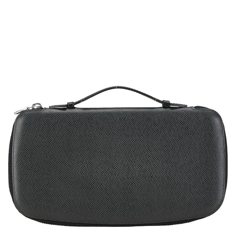 Louis Vuitton Taiga Leather Organizer Atoll NM Long Wallet M30652 Black