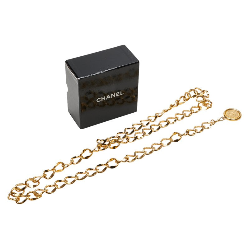 Chanel Coco Mark Medallion Chain Belt Gold
