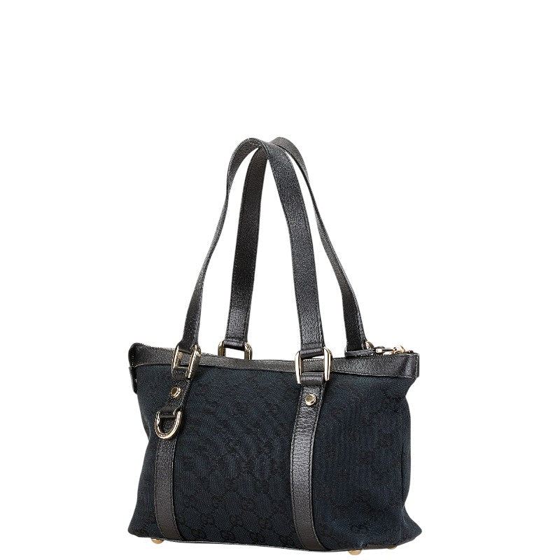 Luxury Gucci Trending 2025 GG Canvas Abby Handbag Black Leather