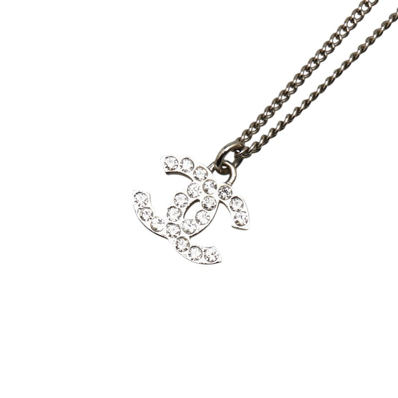 Chanel Vintage Coco Mark Rhinestone Necklace