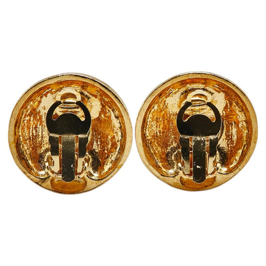 Chanel Mademoiselle Round Clip Earrings