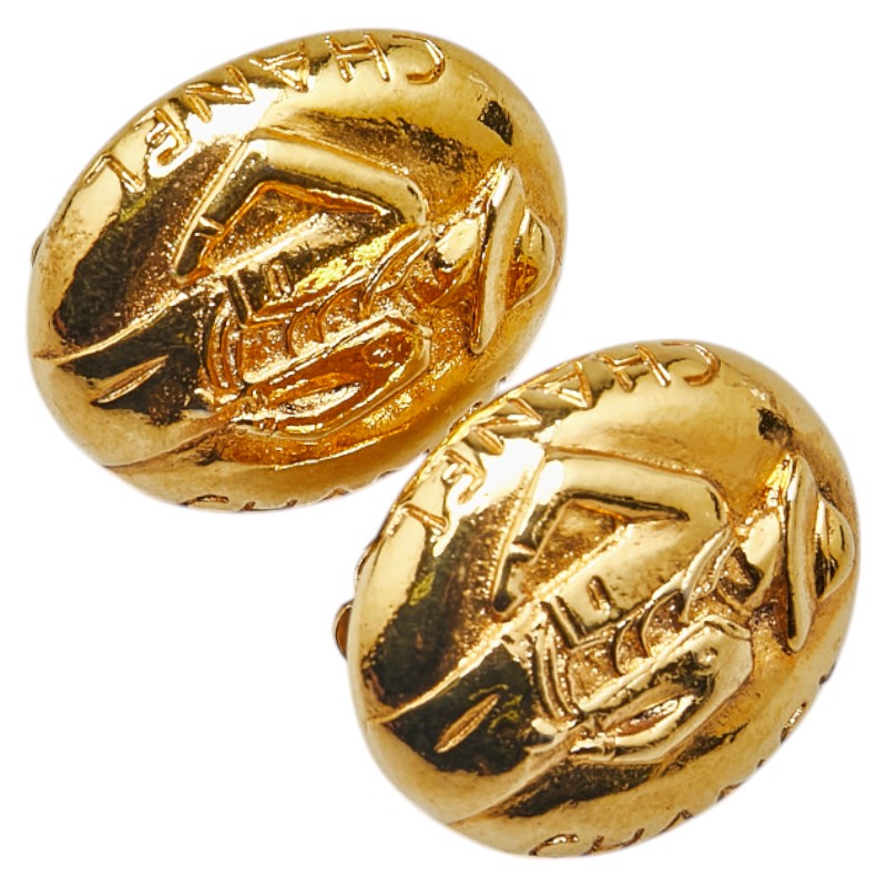 Chanel Mademoiselle Gold Earrings
