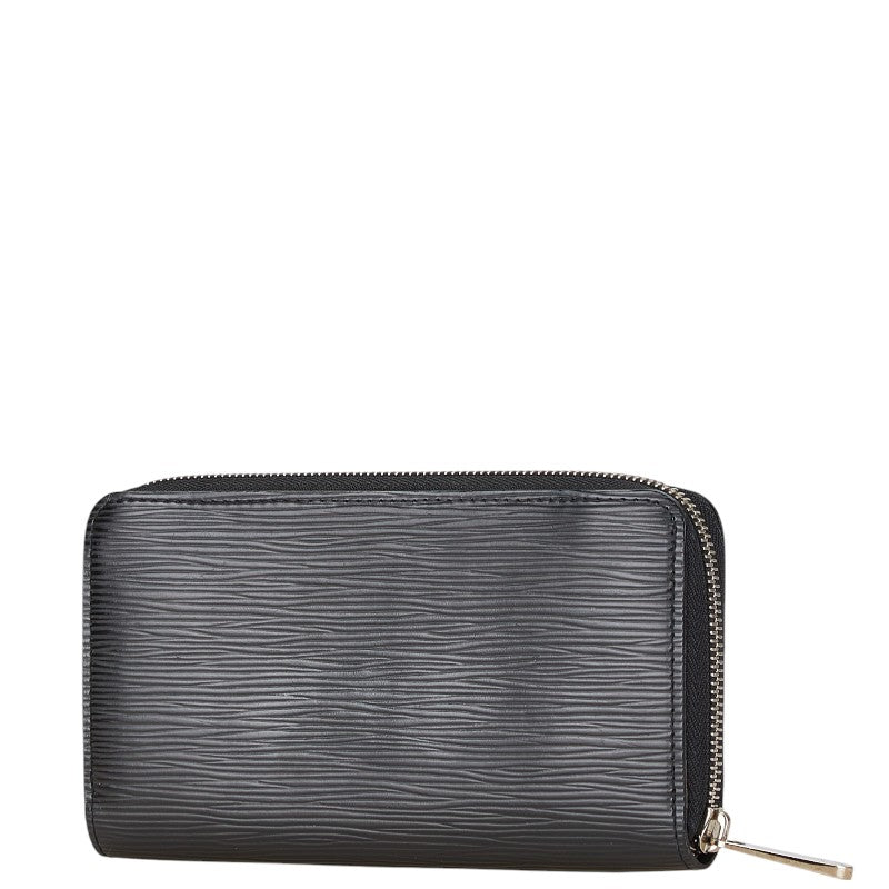 Louis Vuitton Epi Zippy Wallet Black Leather