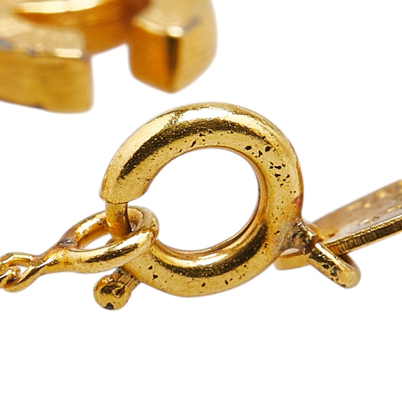 Chanel Coco Mark Rhinestone Bracelet Gold