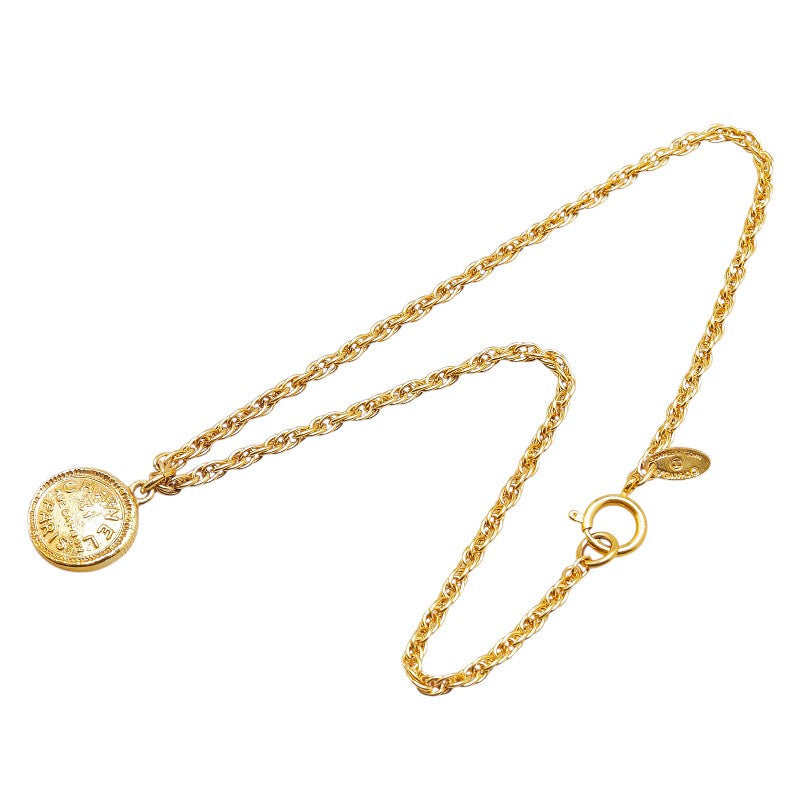 Chanel Medallion Necklace Gold Plated
