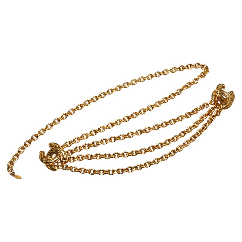 Chanel Coco Mark Matelasse Chain Belt Gold
