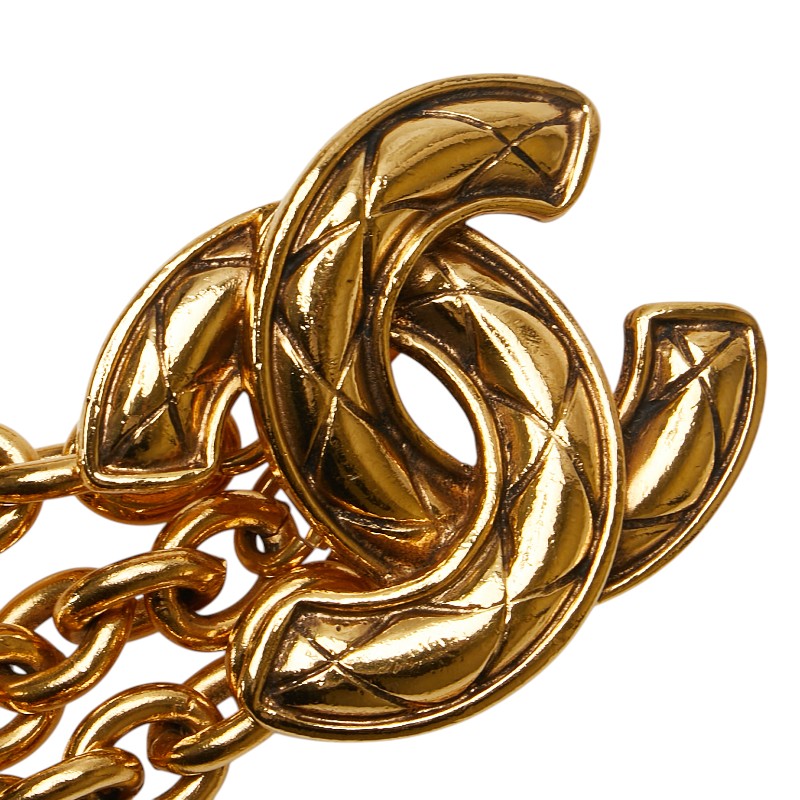 Chanel Coco Mark Matelasse Chain Belt Gold