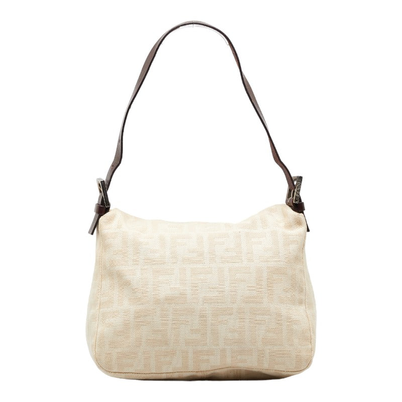 Luxury FendiZucca Canvas Shoulder Bag - '10s