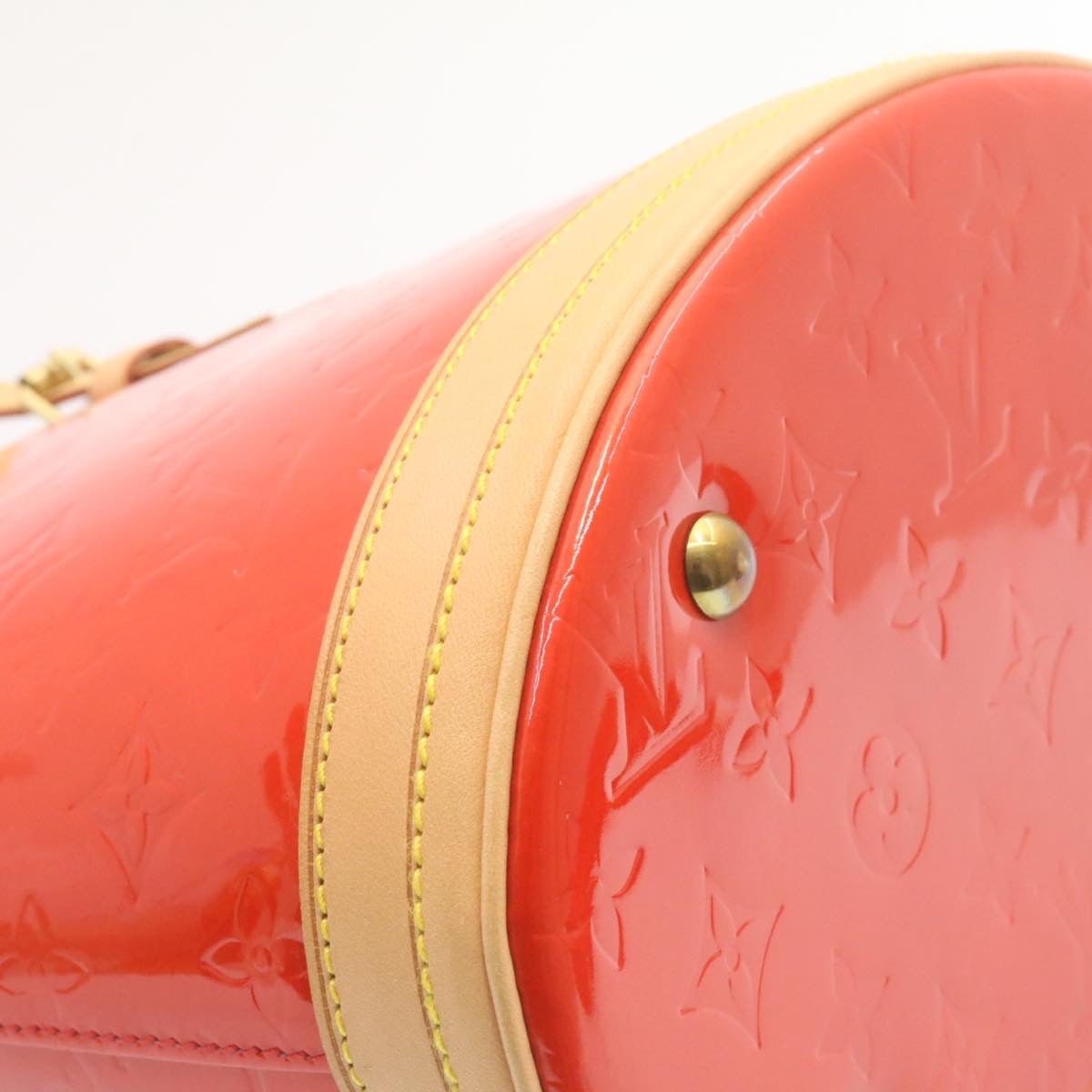 LOUIS VUITTON Monogram Vernis Bucket PM Shoulder Bag SP Order Rouge 22324S