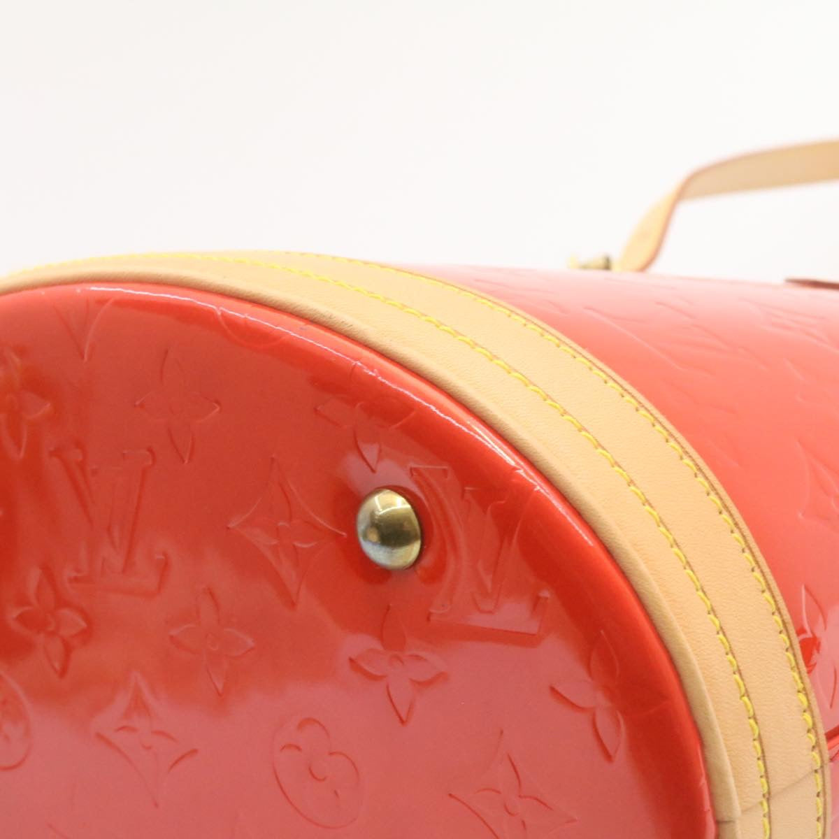 LOUIS VUITTON Monogram Vernis Bucket PM Shoulder Bag SP Order Rouge 22324S