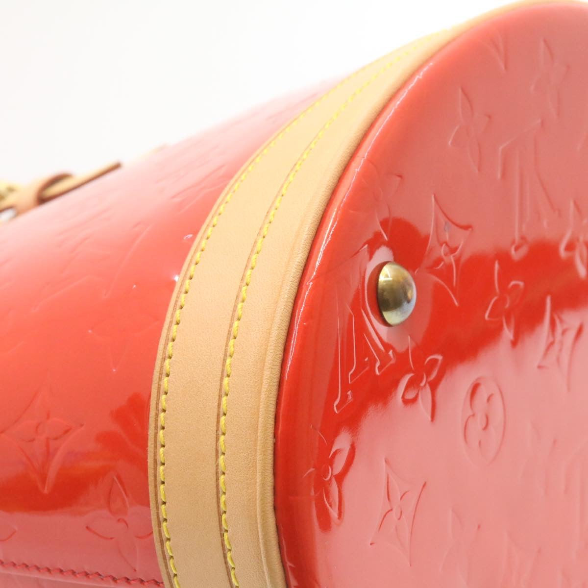 LOUIS VUITTON Monogram Vernis Bucket PM Shoulder Bag SP Order Rouge 22324S