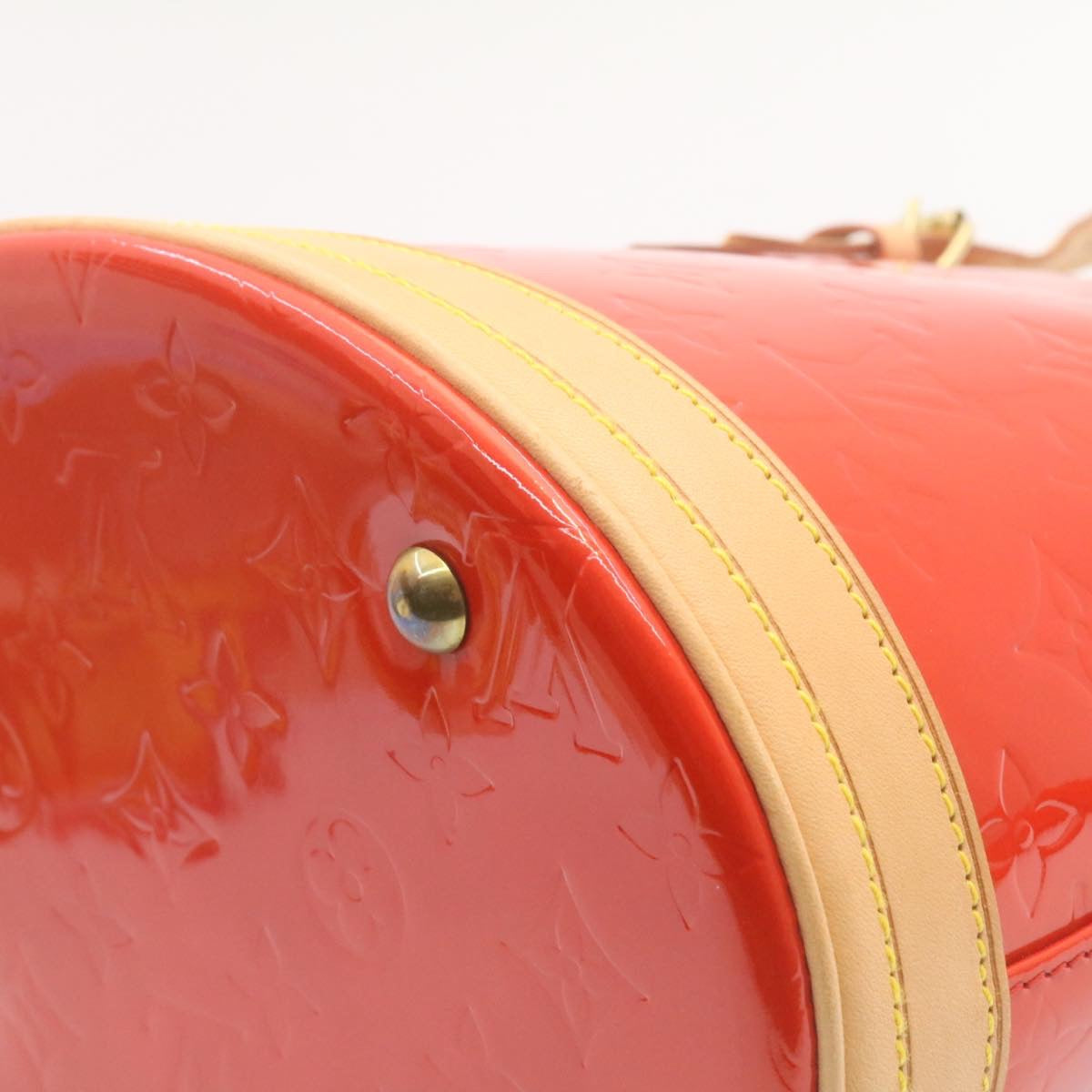 LOUIS VUITTON Monogram Vernis Bucket PM Shoulder Bag SP Order Rouge 22324S