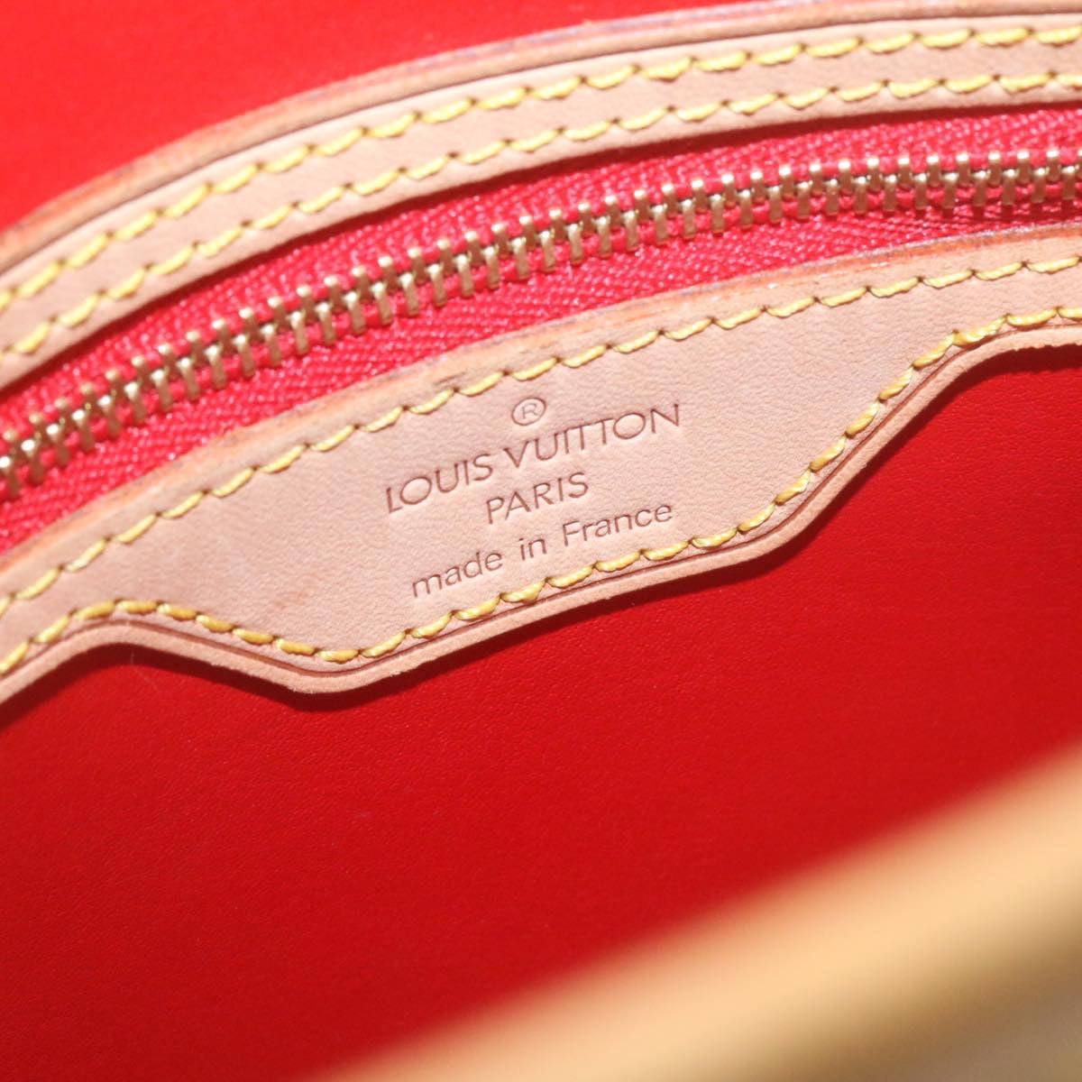 LOUIS VUITTON Monogram Vernis Bucket PM Shoulder Bag SP Order Rouge 22324S
