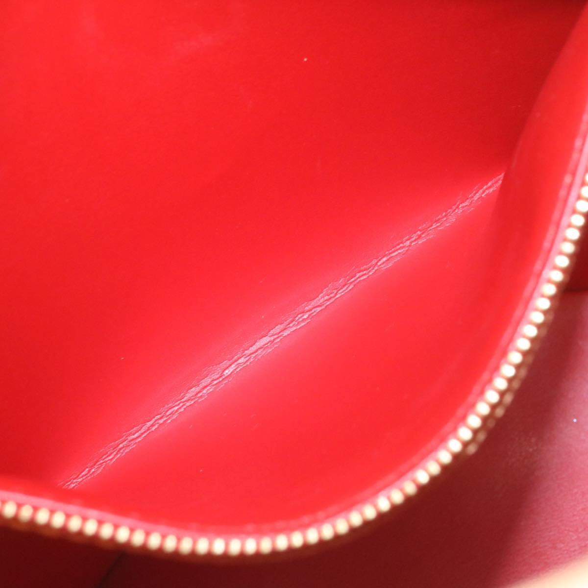 LOUIS VUITTON Monogram Vernis Bucket PM Shoulder Bag SP Order Rouge 22324S