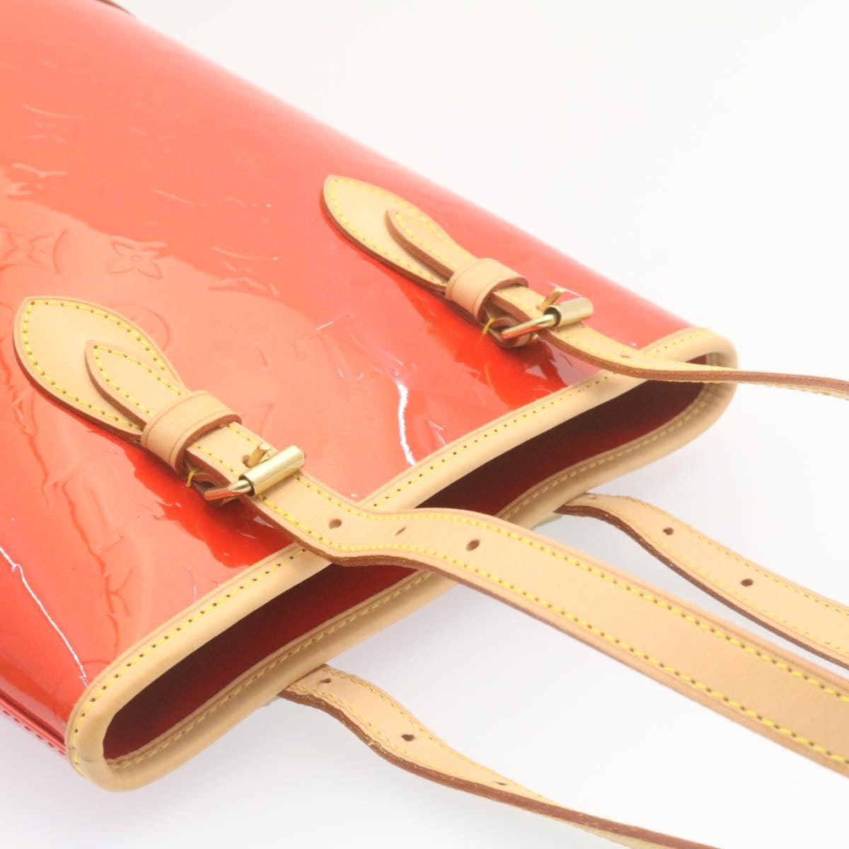 LOUIS VUITTON Monogram Vernis Bucket PM Shoulder Bag SP Order Rouge 22324S