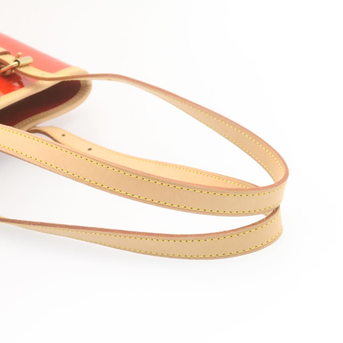 LOUIS VUITTON Monogram Vernis Bucket PM Shoulder Bag SP Order Rouge 22324S