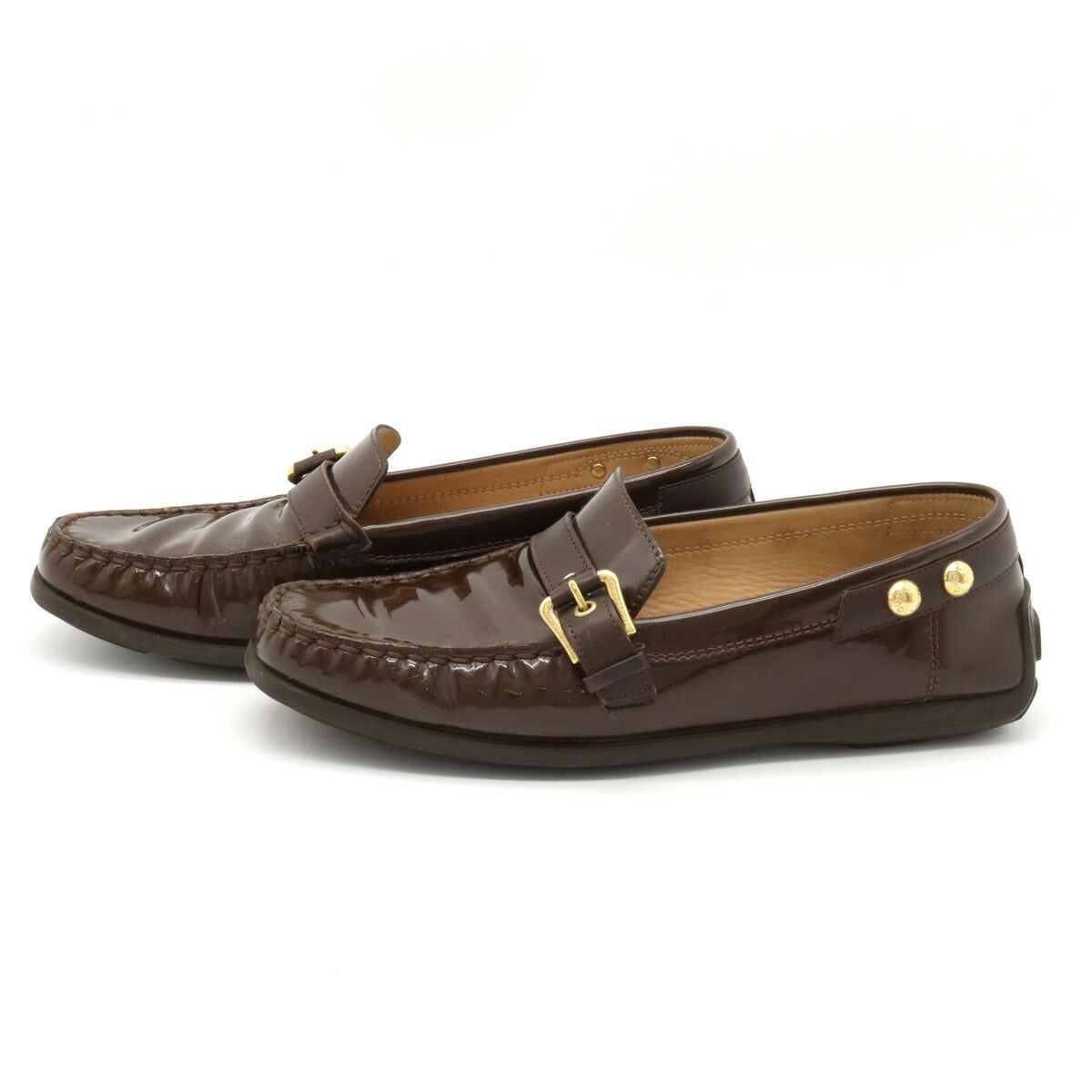 Louis Vuitton Driving Shoes Brown Loafers
