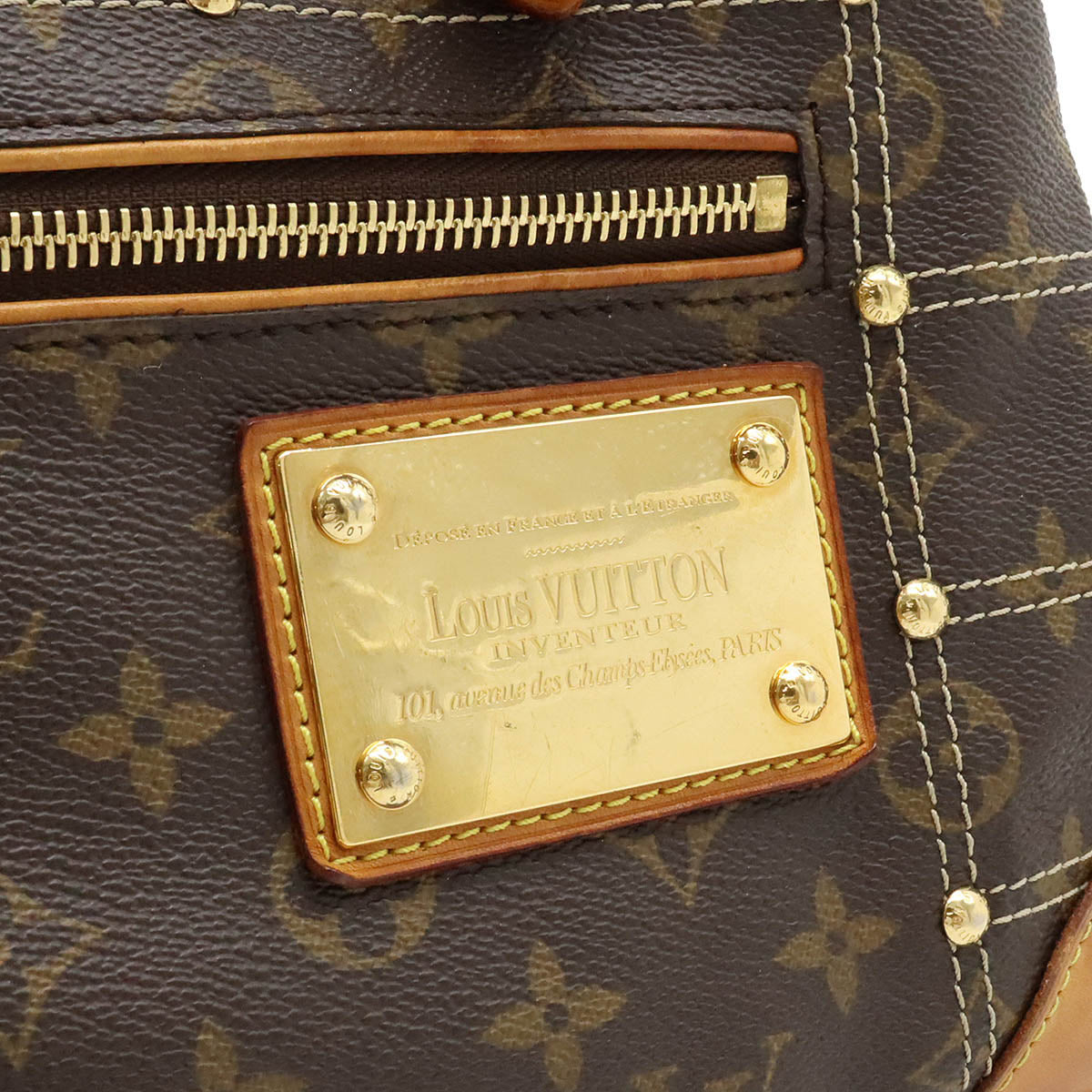 Louis Vuitton Monogram Rivet Shoulder Bag M40140