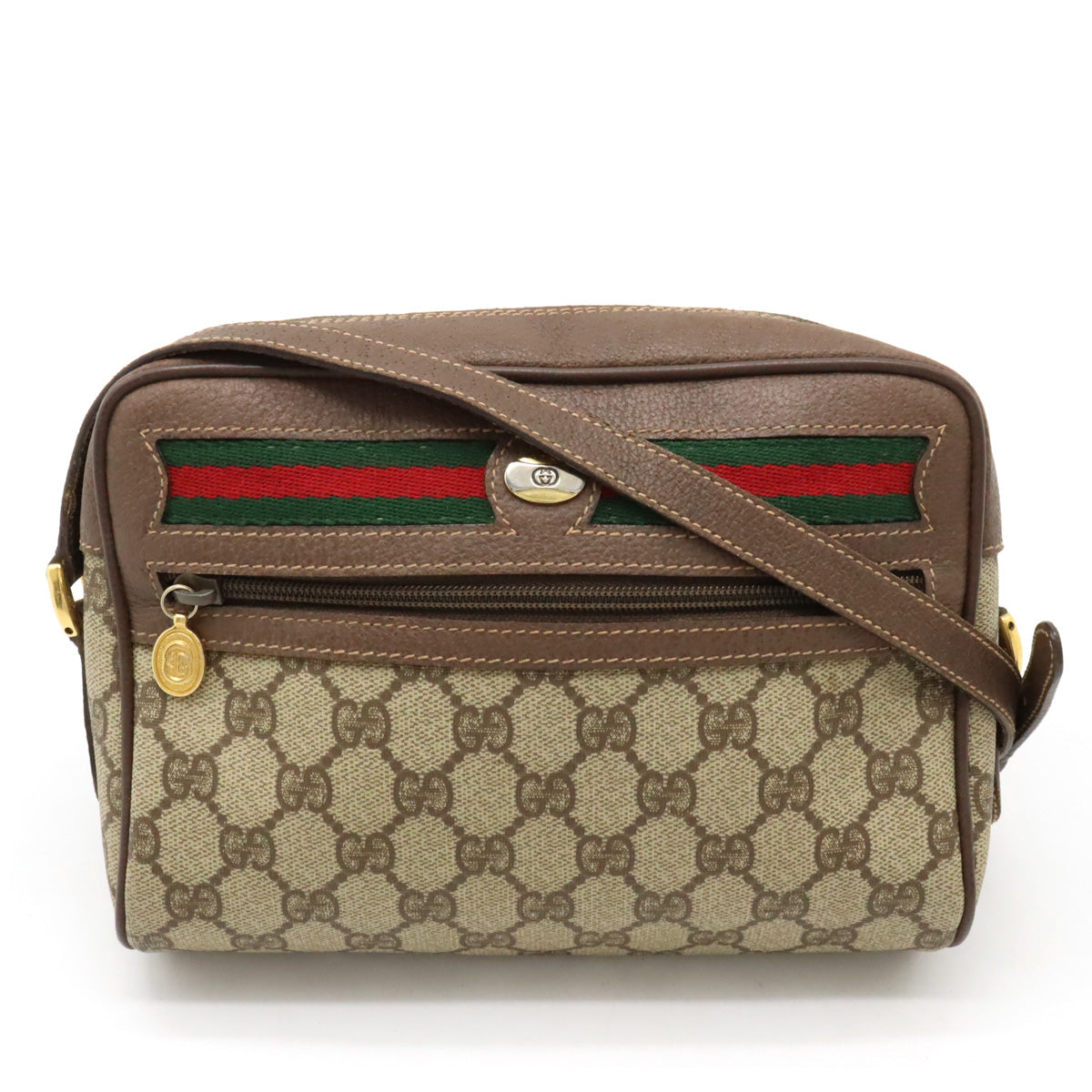 Luxury Gucci Trending 2025 Old Sherry Line Shoulder Bag Brown