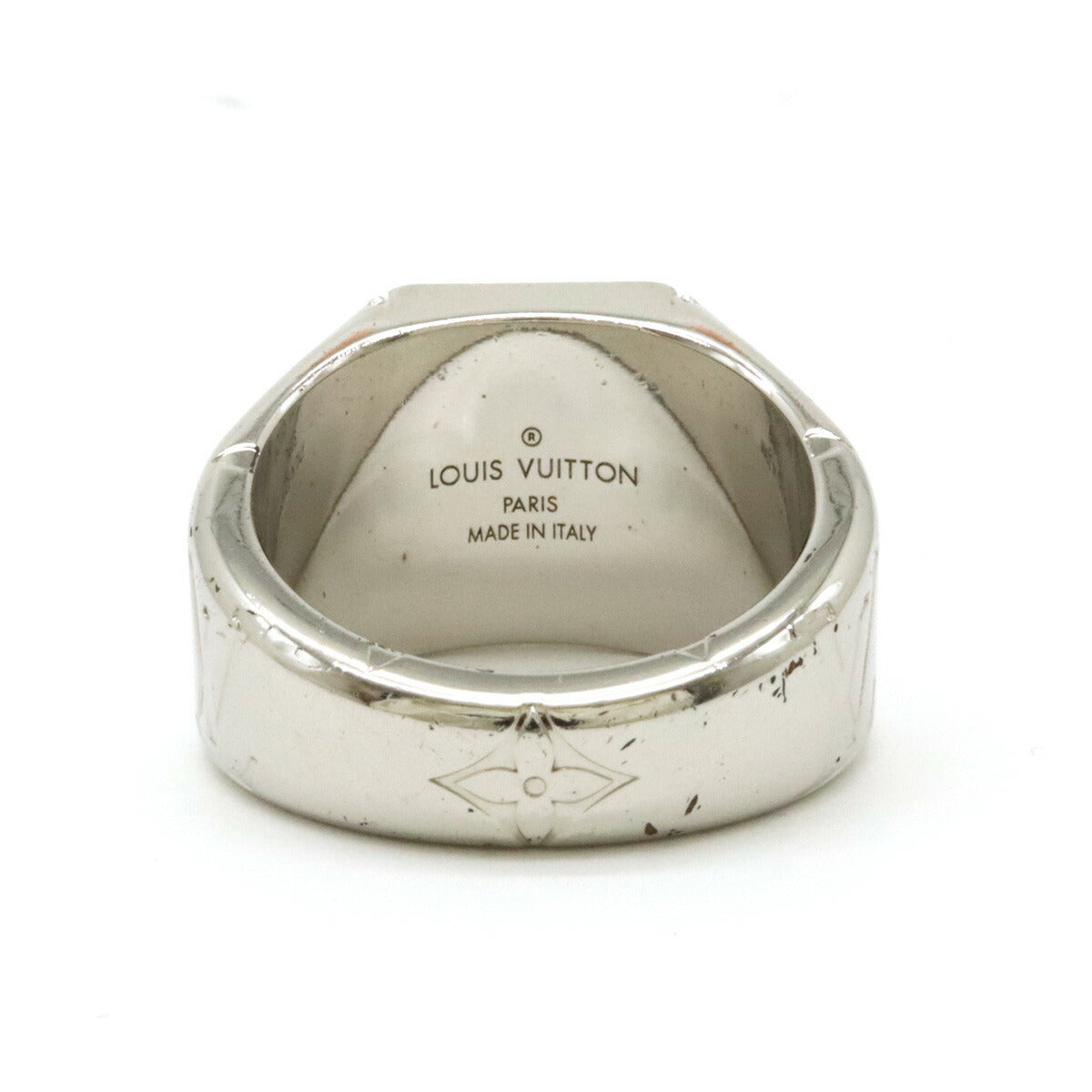 Louis Vuitton Signet Ring Silver Metal